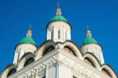 Astrakhan Kremlin bölgesindeki kilise tapınağı.