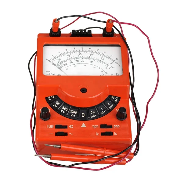 Analog vintage multimeter — Zdjęcie stockowe