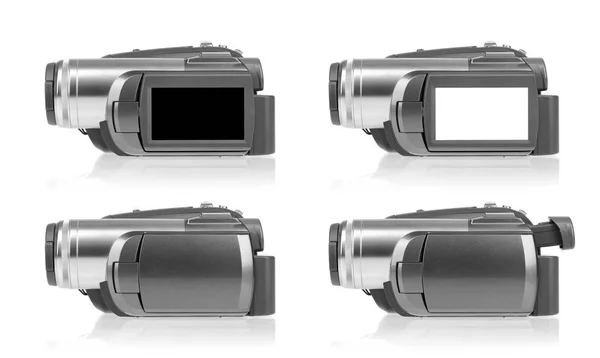 Videokamera isolerad på vit — Stockfoto