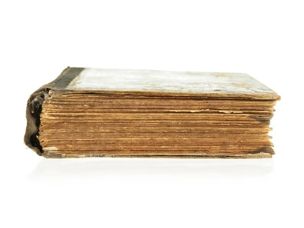 Altes Buch Isoliert Auf Weißem Hintergrund — Stockfoto