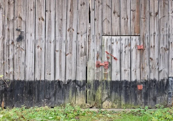 Stare Drewniane Drzwi Stodoły Obrazek Stockowy