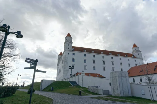 Bratislava castle on a cloudy day