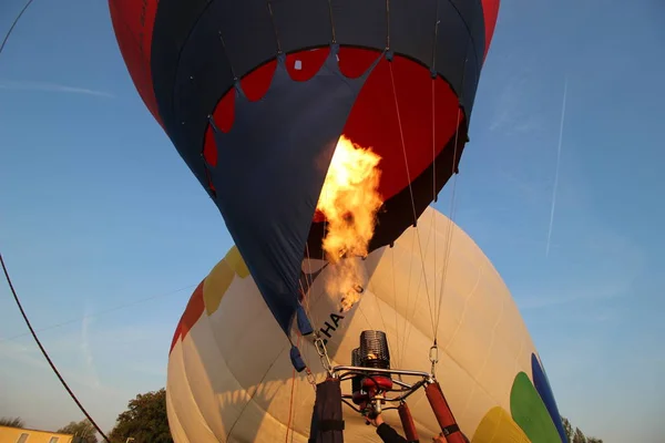 Hot Air Balloons Exibition Hungary — Stock Photo, Image