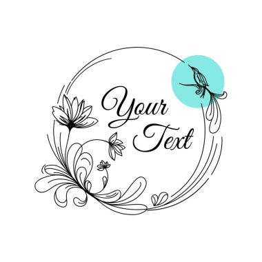 Kapaklar için kuş ve çiçekli vintage vektör, davetiyeler, tebrik kartları, düğünler, tarihi kaydet, afişler, el ilanları, oyun kartları, eski kütüphaneler. 