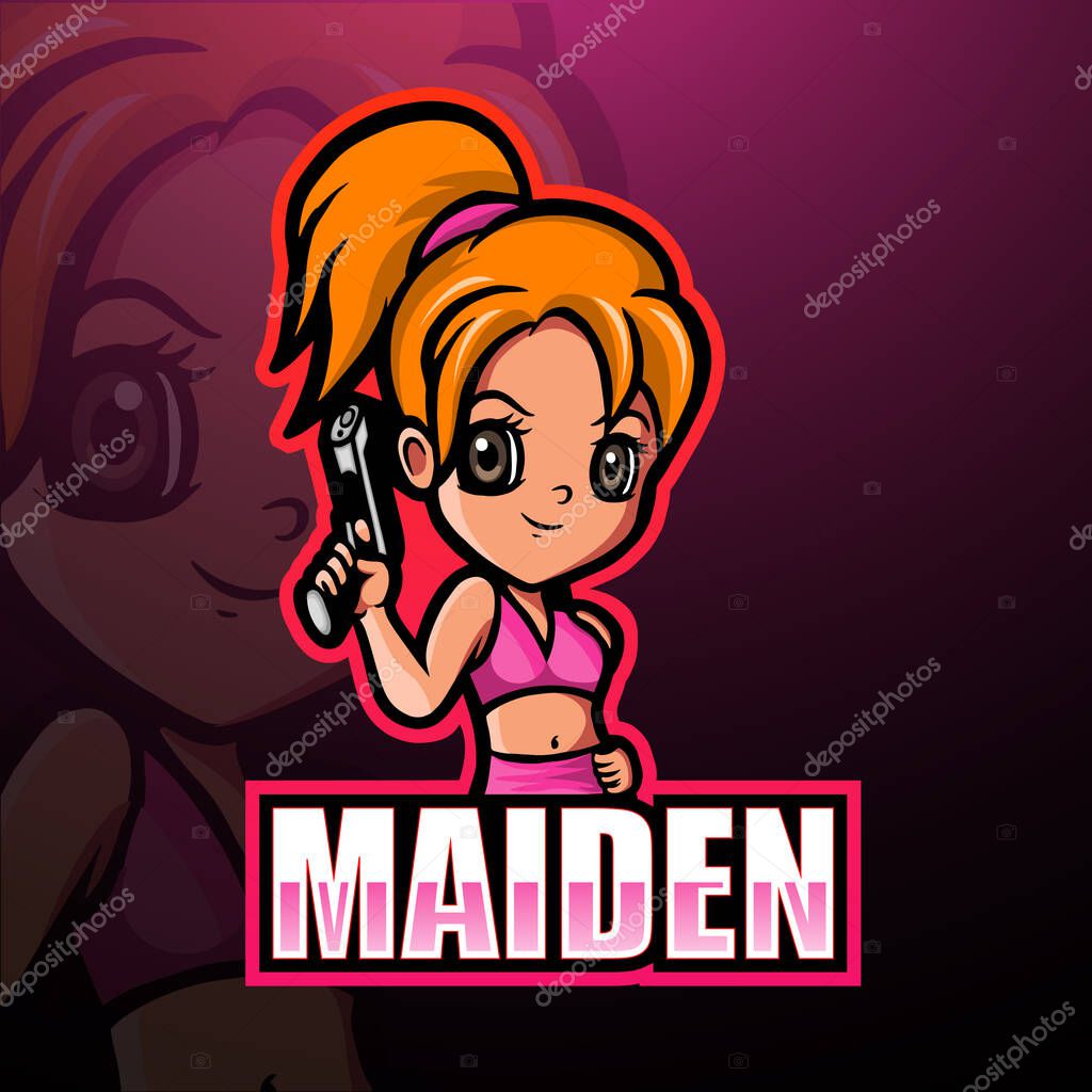 Gunner maiden esport logo design