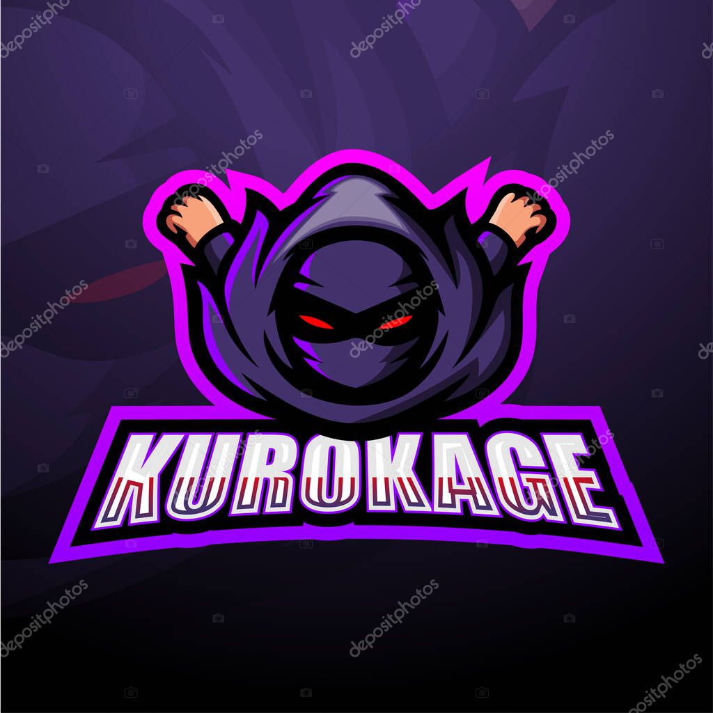 Vector illustration of mascot esport logo design