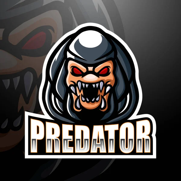 Kobra maskot esport logo tasarımının vektör illüstrasyonu