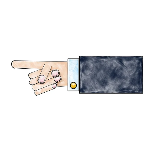 Hand som en pekare — Stockfoto