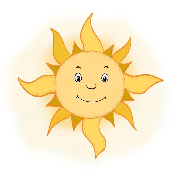 Sun, cheerful illustrations — Stock Photo, Image