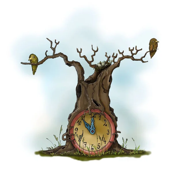 Ticking tree fantasy — Stockfoto