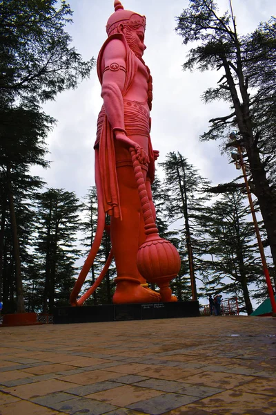 High Rise Lord Hanuman Estátua Templo Jakhoo Shimla Himachal Pradesh — Fotografia de Stock