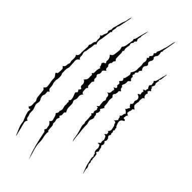 Hayvanın pençeleri çizik çizik parça el çekilmiş.