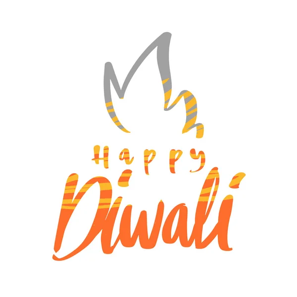 Joyeux Diwali, célébration de la lumière et du feu heureux Deepavali . — Image vectorielle