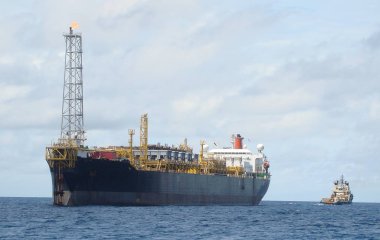Tayland Körfezi 'nde Yüzen Üretim Deposu (Fpso).