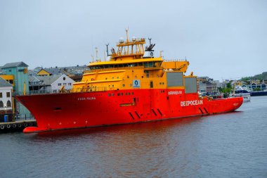 Edda Fauna son model bir gemi Kristiansund limanına yanaştı. Edda Fauna, mükemmel güvenlik ve çalışma koşulları sağlanması üzerine özel olarak tasarlandı..