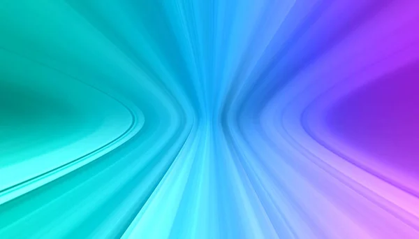 Curved blue and green perspective motion lines brushed gradient