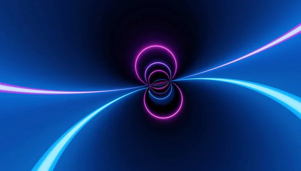 neon blue pink abstract planet circle futuristic ultraviolet curvy glowing dna neuron lines laser scientific Sci-Fi high resolution abstract black background mobile apps web and social media posts