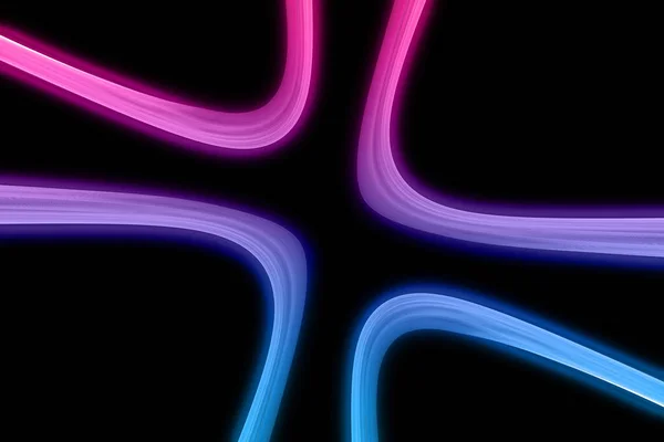 neon futuristic abstract galaxy curvy lines lase