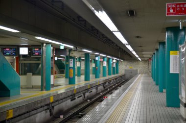 Metro tren Kintetsu Nara istasyonu 