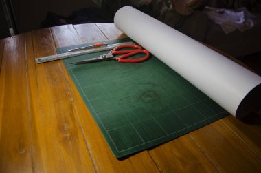 El yapımı cüzdan deri yapma yapılmış desen için Araçlar