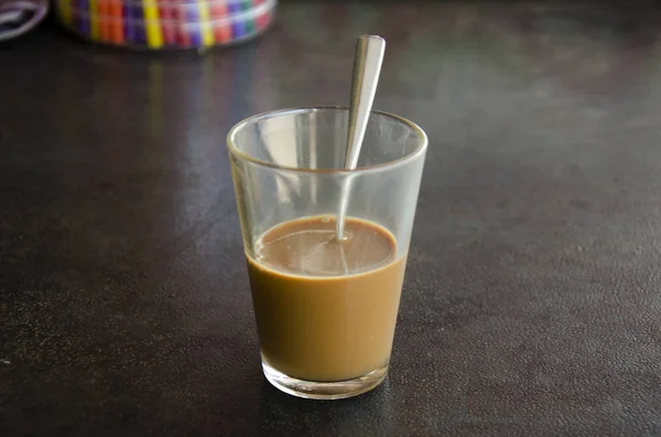 Kaffe thailändsk stil i glas — Stockfoto