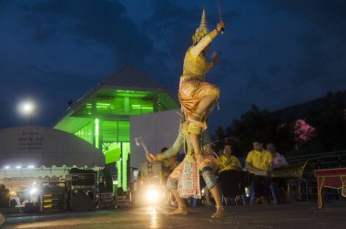Yüce Tay maske ya da Khon dans drama Tay tarzında dans 