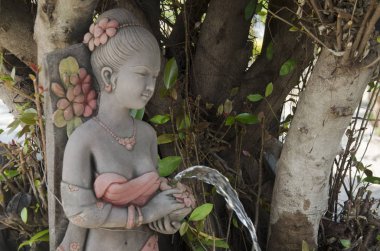 Kil bebek kadın Heykel Bahçe Bahçe dekorasyon