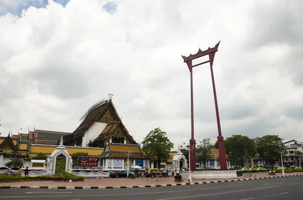 Giant Swing ou São Chingcha é uma estrutura religiosa em Phra Nak — Fotografia de Stock