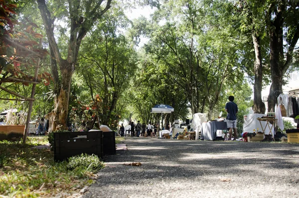 Seyahat ve alışveriş Tay insanlar ve yabancı gezginler