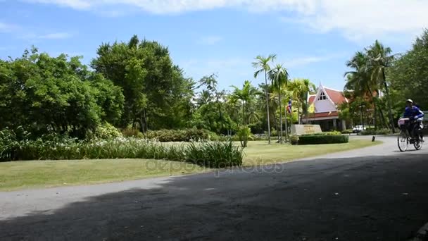 Sri Nakhon Khuean Khan Park och botaniska trädgården eller khung bang kachao park — Stockvideo