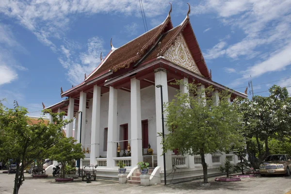 Wat Songtham Worawihan en Amphoe Phra Pradaeng en Samut Prakan , — Foto de Stock