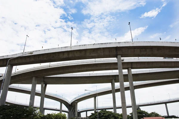 Manzara ve Amphoe Phra Pradaeng cityscape Bhumibol görüntüleme