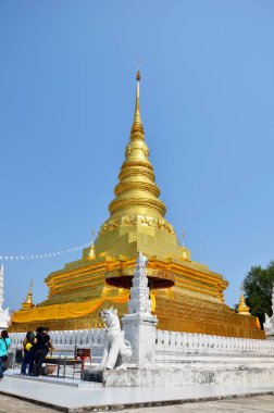 Buda emanetler altın chedi Wat Phra ki Chae Haeng Tapınağı içinde