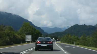 Manzara Meran arasındaki karayolu ve trafik yol gitmek için Stuttgart