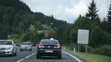 Manzara Meran arasındaki karayolu ve trafik yol gitmek için Stuttgart