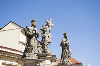 Heykel, kutsal Savior Çekya peo için Cosmas ve Damian ile