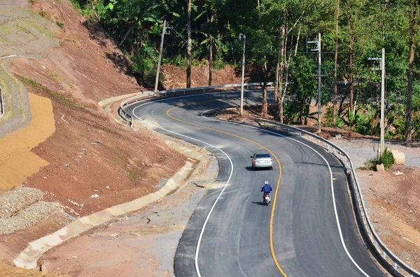 タイ人と外国人旅行者車、乗ってバイクのパズルゲーム — ストック写真