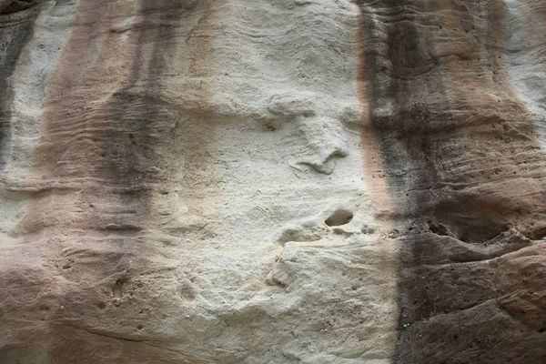 İnsan ve hayvan figürleri cliffs at üzerinde rock sanat içerir — Stok fotoğraf