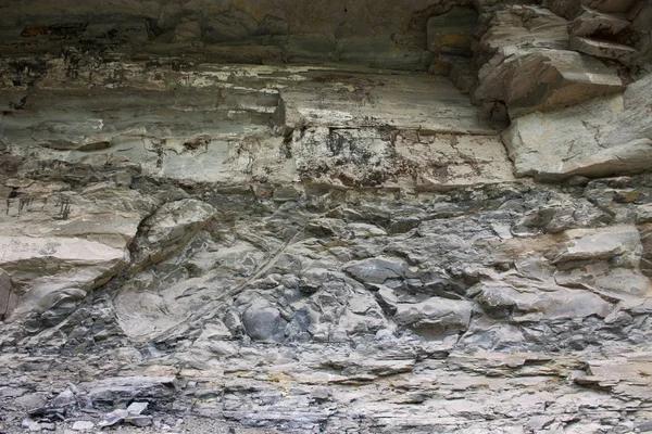 İnsan ve hayvan figürleri cliffs at üzerinde rock sanat içerir — Stok fotoğraf