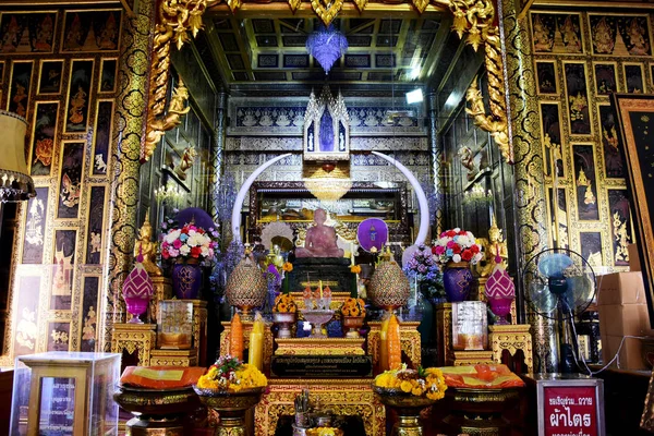 Kuil Wat Chulamanee di Amphawa, Samut Songkhram, Thailand — Stok Foto