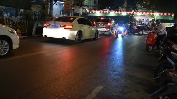 Bangkok Thajsko Března Thajských Lidí Kteří Jdou Spojení Stran San — Stock video