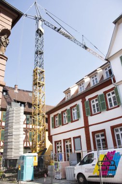 Alman işçi insanlar inşaat sitesi yapı evde çalışma