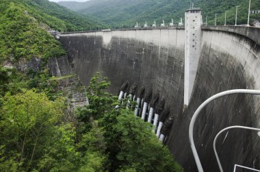 Havadan görünümü ve manzara Bhumibol Dam Tak, Tayland