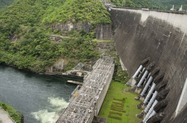 Bina elektrik santrali Bhumibol Dam Tak, Thailan içinde