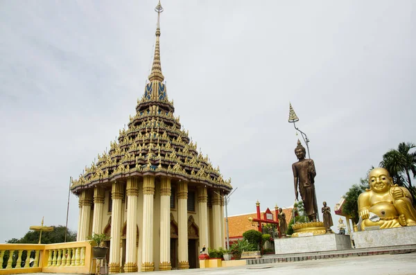 Estatua Shin Thiwali Estatua Buddha Phra Sangkatjay Felices Sonríen Buda — Foto de Stock