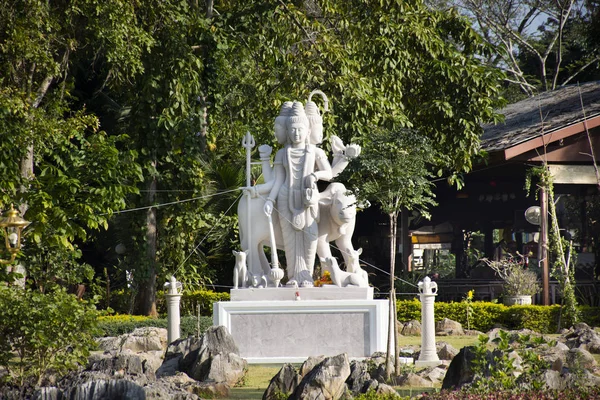Hindu Brahman god statue in outdoor of decoration garden for tha — Stock Photo, Image