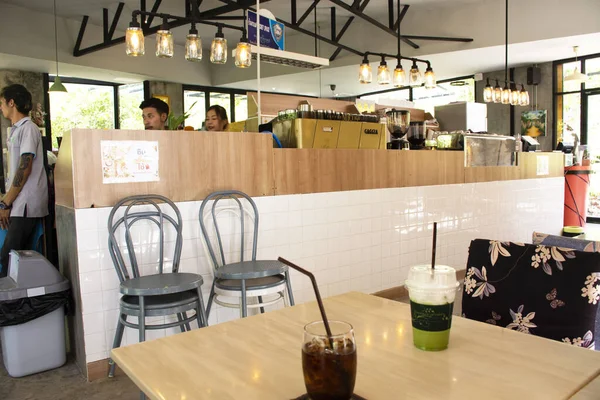 Ratchaburi Thailand Novembro Mobiliário Decoração Interiores Café Com Café Pessoal — Fotografia de Stock