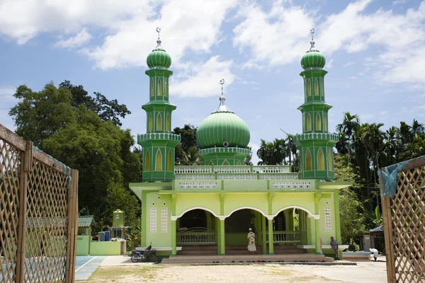 Narathiwat Thailand August Masjid Nurul Rahmah Mosque Rural Lower Southern — Stock Photo, Image