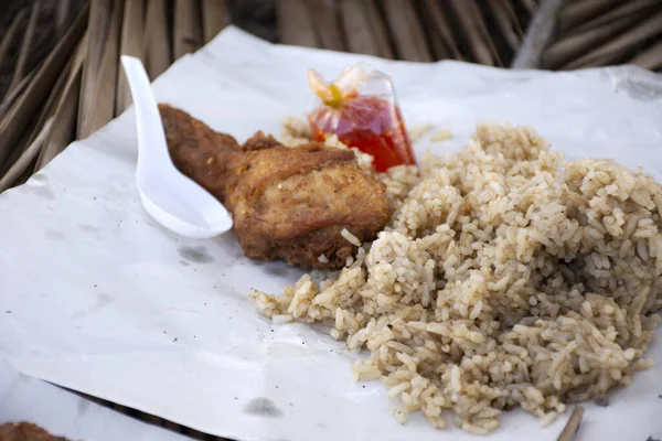 Khao Mok Gai Або Chicken Biryani Rice Місцева Їжа Нижньої — стокове фото