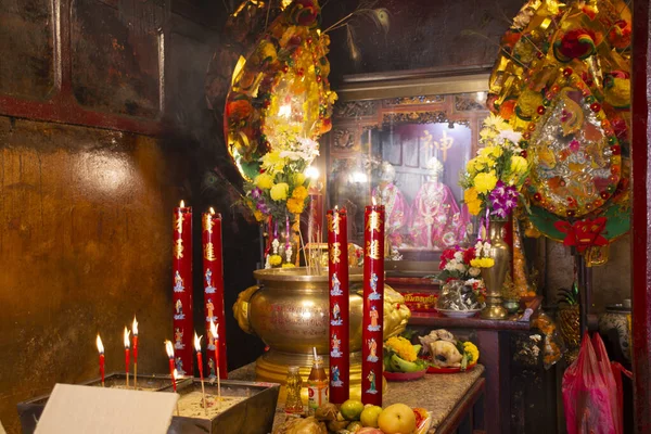 Pattani Tailandia Agosto Estatua Diosa Dios Buda Decoración Del Santuario — Foto de Stock